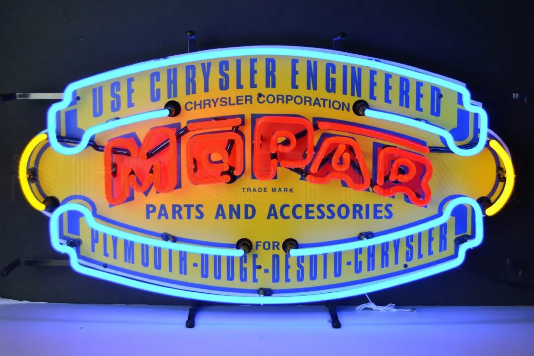 Neonetics Mopar Vintage Shield Neon Sign 2