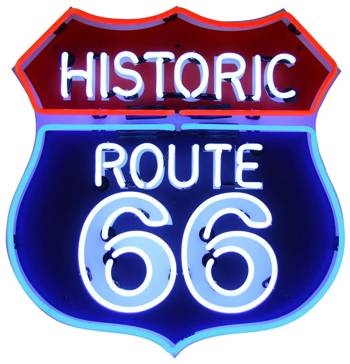 Neonetics Route 66 Neon Sign With Backing 1