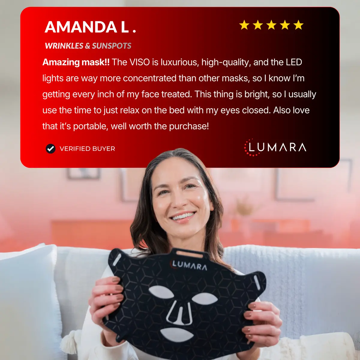 Viso Fda-Certified Red Light Therapy Mask - 470 Micro-Leds For Anti-Aging 3