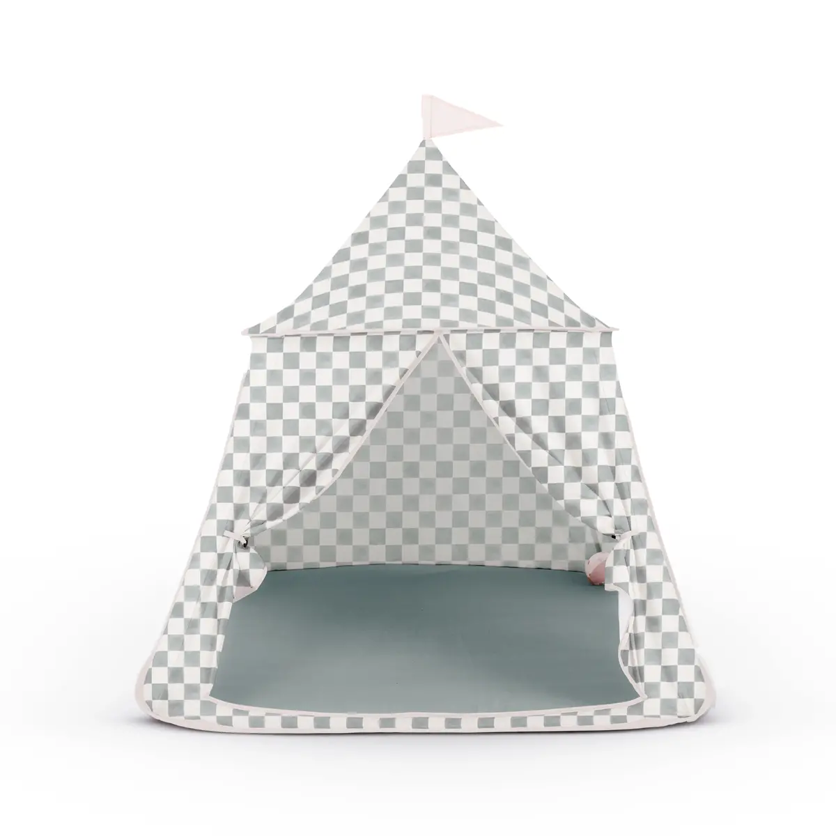 Toki Mats Checker Matcha Play Tent 1
