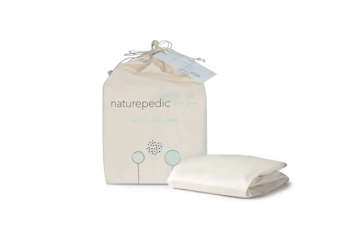 Naturepedic Organic Cotton Sateen Crib Sheets 300Tc 1
