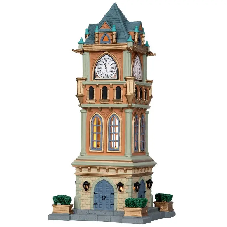 Lemax Caddington Village Lighted Building: Municipal Clock Tower #05007 1