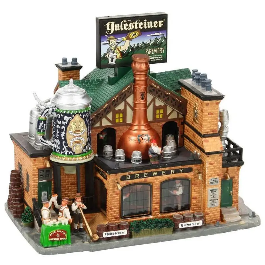 Lemax Caddington Village Lighted Building: Yulesteiner Brewery #05073 1