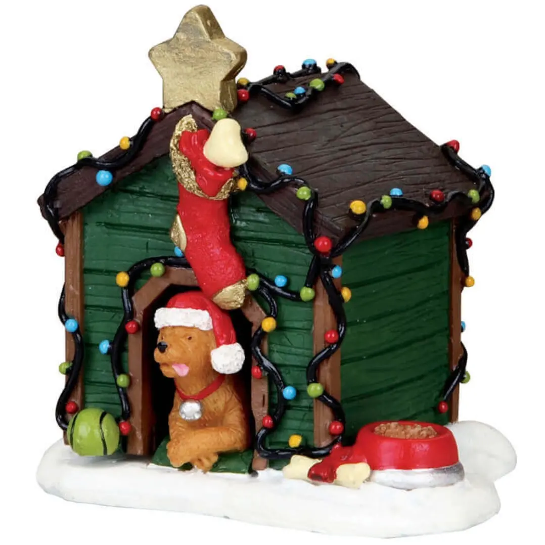 Lemax General Collectibles: Decorated Light Doghouse #02808 1