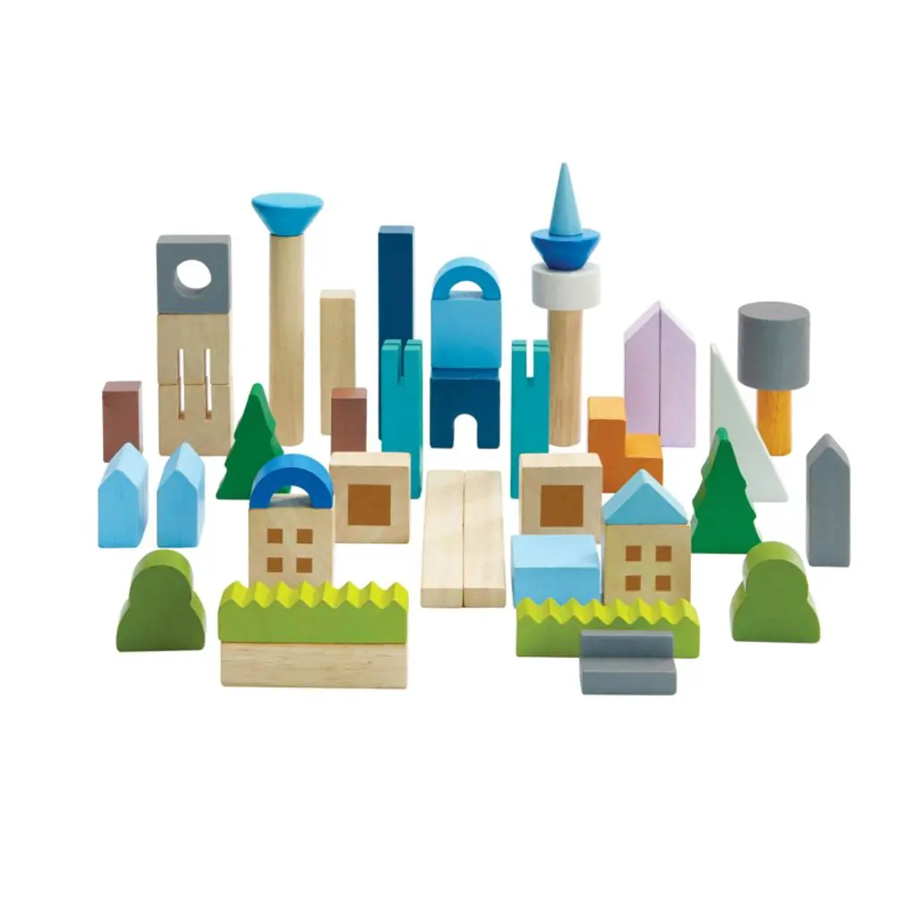 Plantoys Usa Urban City Blocks 1