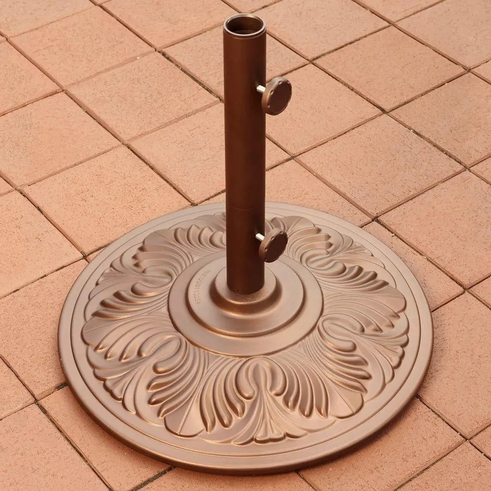 Cast Aluminum Art Deco Umbrella Bases 1
