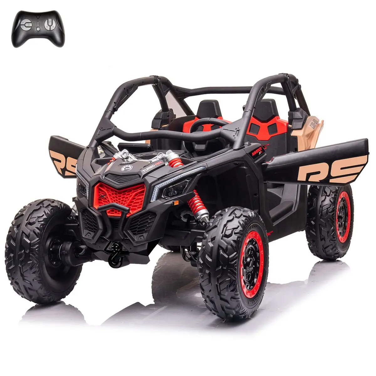 Officially Licensed Can-Am Maverick 24V 4Wd Kids Utv – 2 Seater Ride-On Buggy With Eva Tires 1