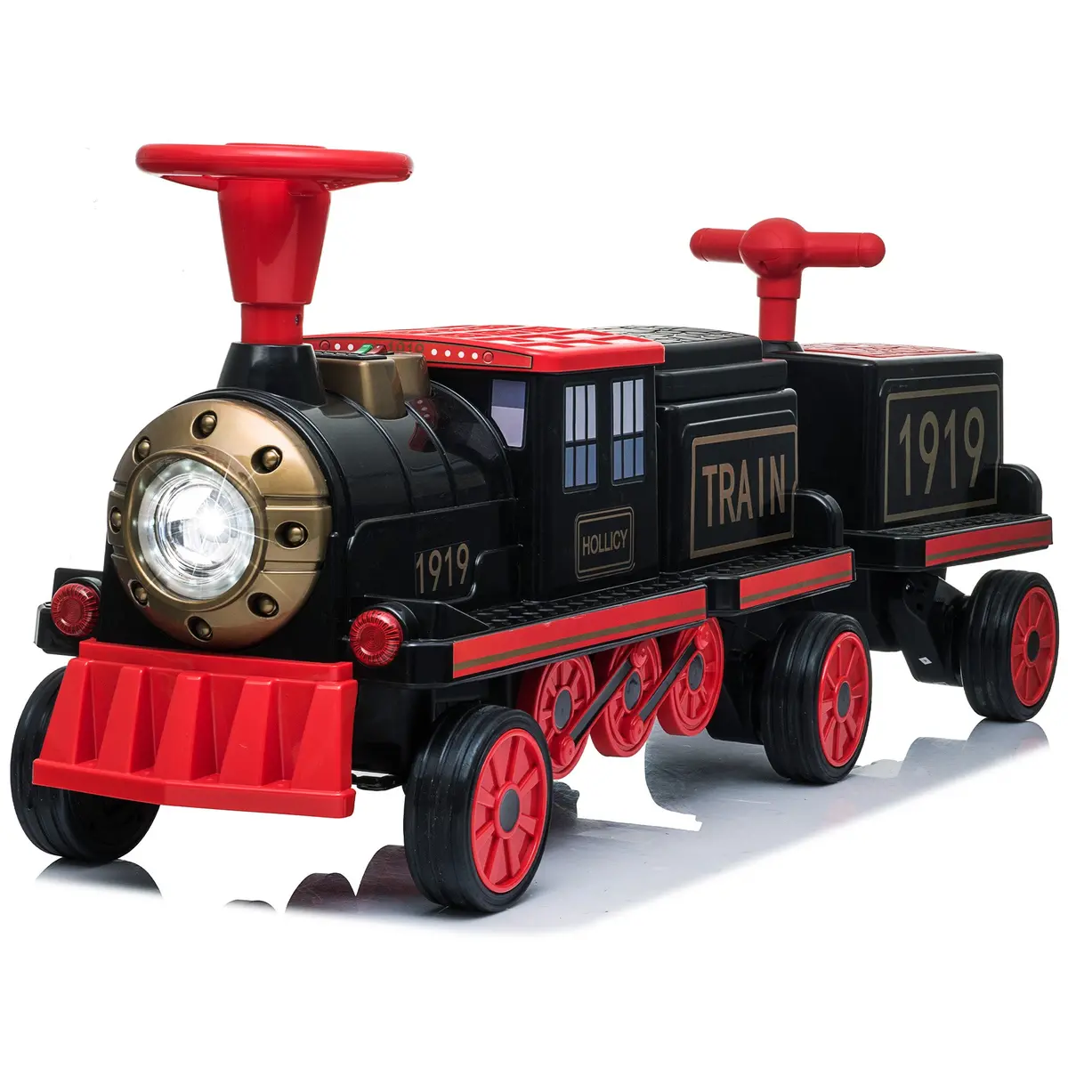 Locomotive Train 12V Ride On Train Car Toy For Kids And Parents With Carriage - 2 Seater/2+ Seater 1