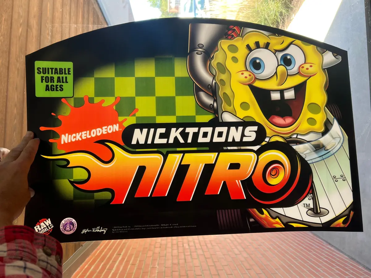 Nicktoons Nitro Arcade Marquee 1