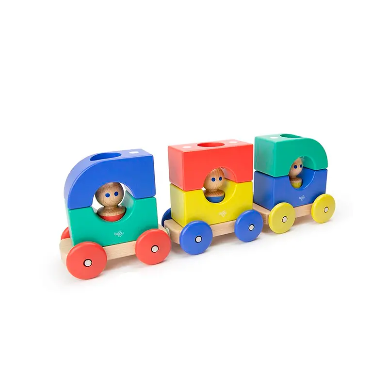 Tegu Magnetic Tegu Tram  Tegu Baby And Toddler  12 Pieces 1