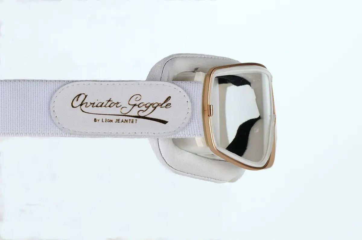 Aviator Retro Pilot T2 Optical Goggles - White Leather 3