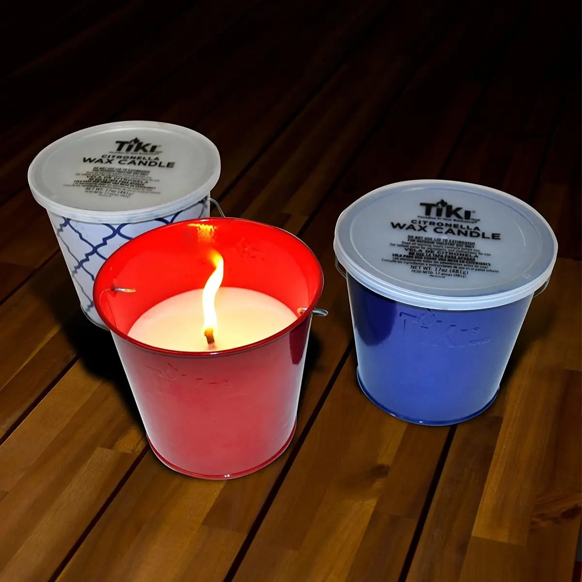 Tiki® Americana Citronella Wax Bucket 1