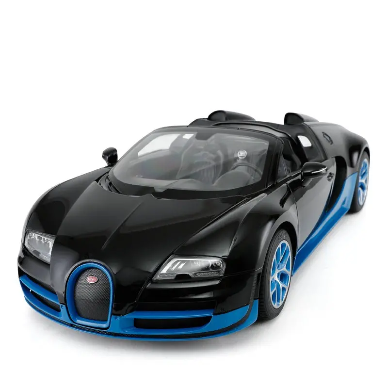 Bugatti Veyron 16.4 Grand Sport Vitesse Rc Car 1/14 Scale Licensed Remote Control Toy Car With Working Lights By Rastar 2