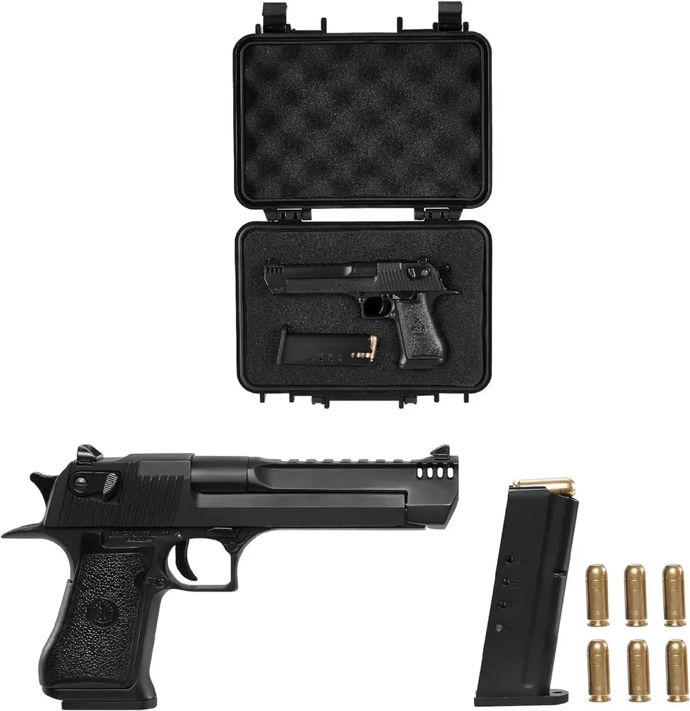 1:2.05 Scale Miniature Desert Eagle Diecast Metal Model - Black 1