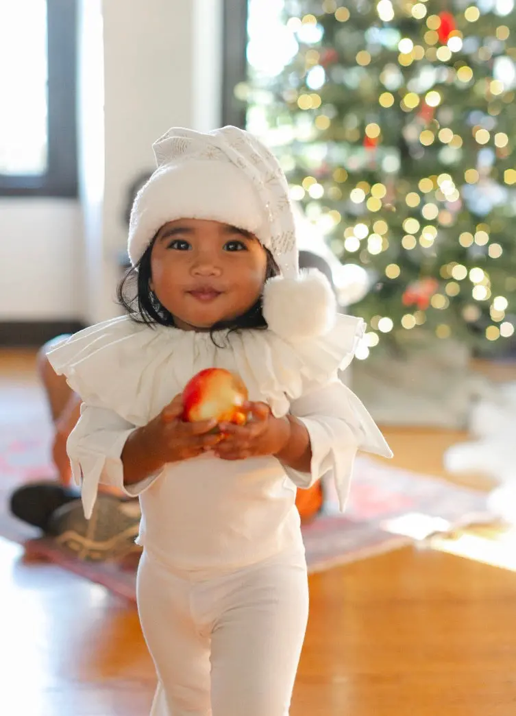 Band Of The Wild White Holiday Elf Pajama Costume 1