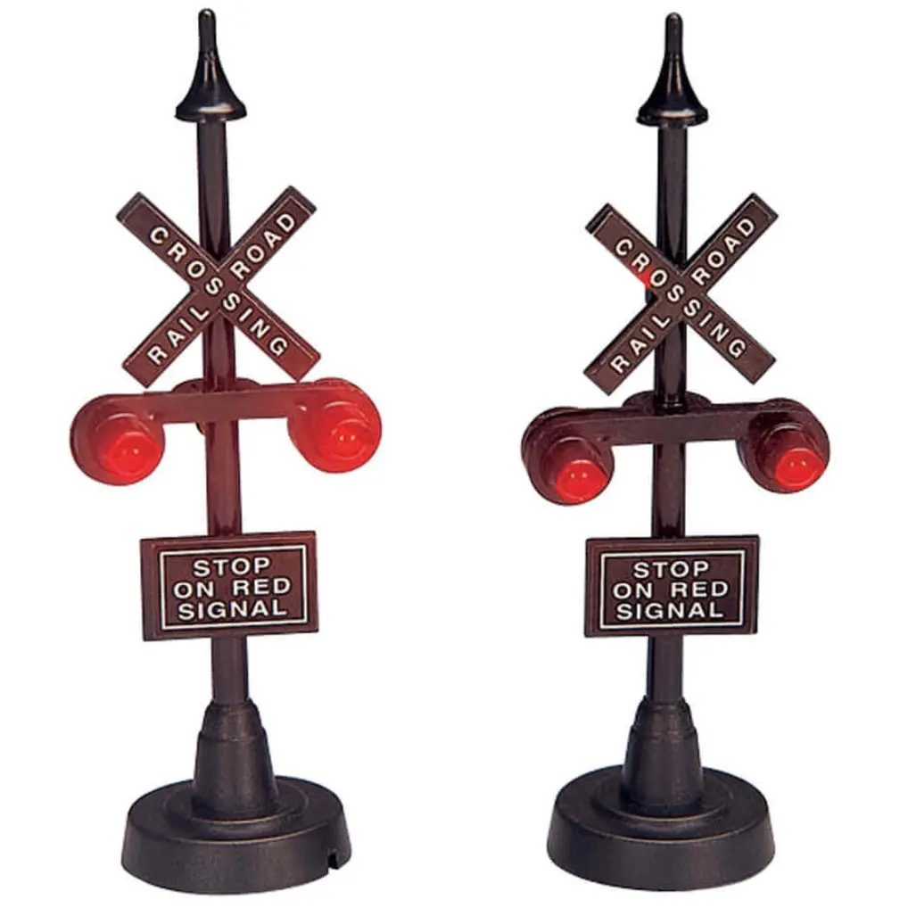 Lemax General Collectibles Accessory: Railway Stop Light, Set Of 2 #34954 1