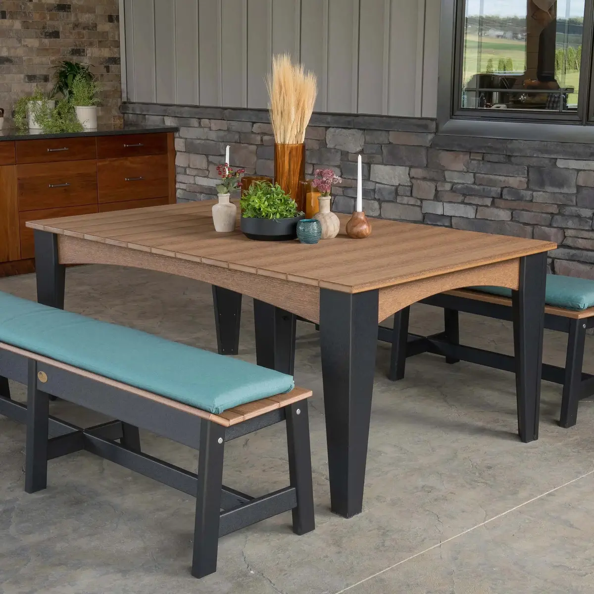 Island 44" X 72" Rectangular Dining Table From Luxcraft 1