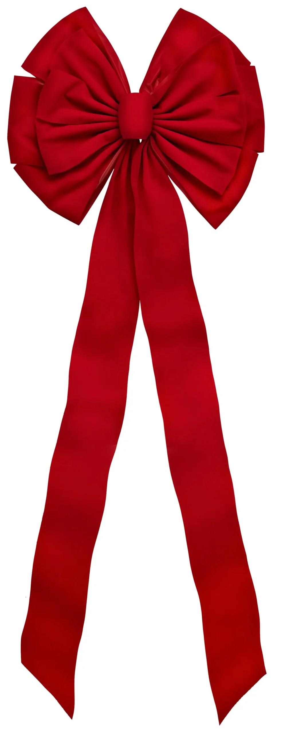 18" X 50" Deluxe Red Velvet 13-Loop Christmas Bow 1