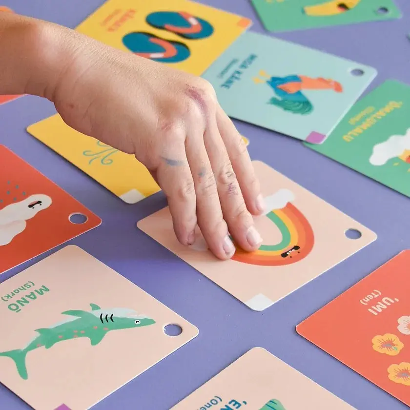 Kelsie Dayna Designs Keiki's First ʻōlelo Hawaiʻi Flashcards 1