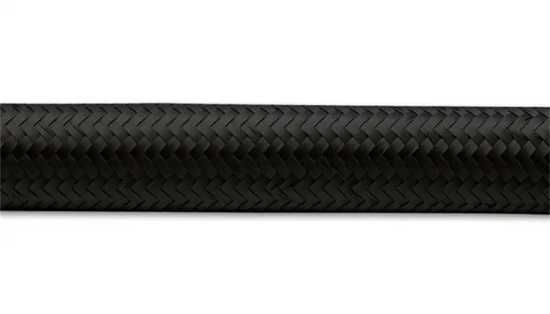 Vibrant -16 An Black Nylon-Braided Flexible Hose — 0.89" Id, 50-Foot Roll 1