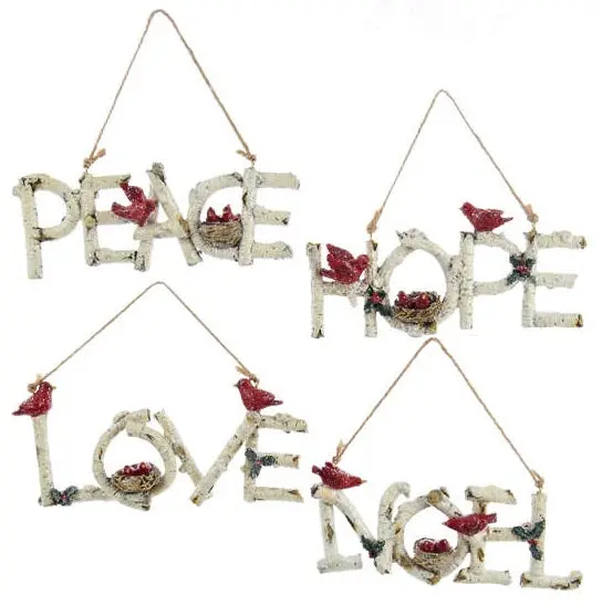 6.25" Birch Word Ornament 1