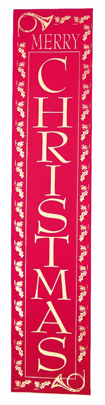 5' "Merry Christmas" Hanging Banner 1
