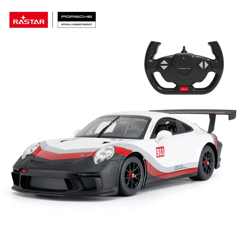 Porsche 911 Gt3 Cup Rc Car 1/14 Scale Licensed Remote Control Toy Car With Working Lights By Rastar 2