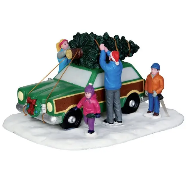 Lemax Vail Village Table Piece: Christmas Tree Transport #43081 1