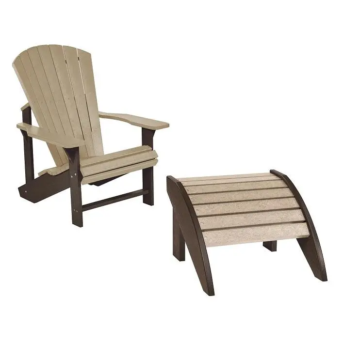 2-Toned Beige & Chocolate Resin Furniture By C.R. Plastic 3