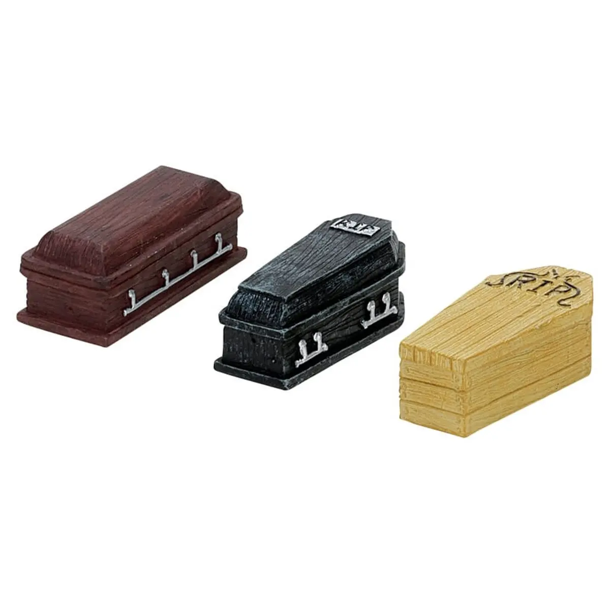 Lemax Spooky Town Coffins, Set Of 3 #74583 1