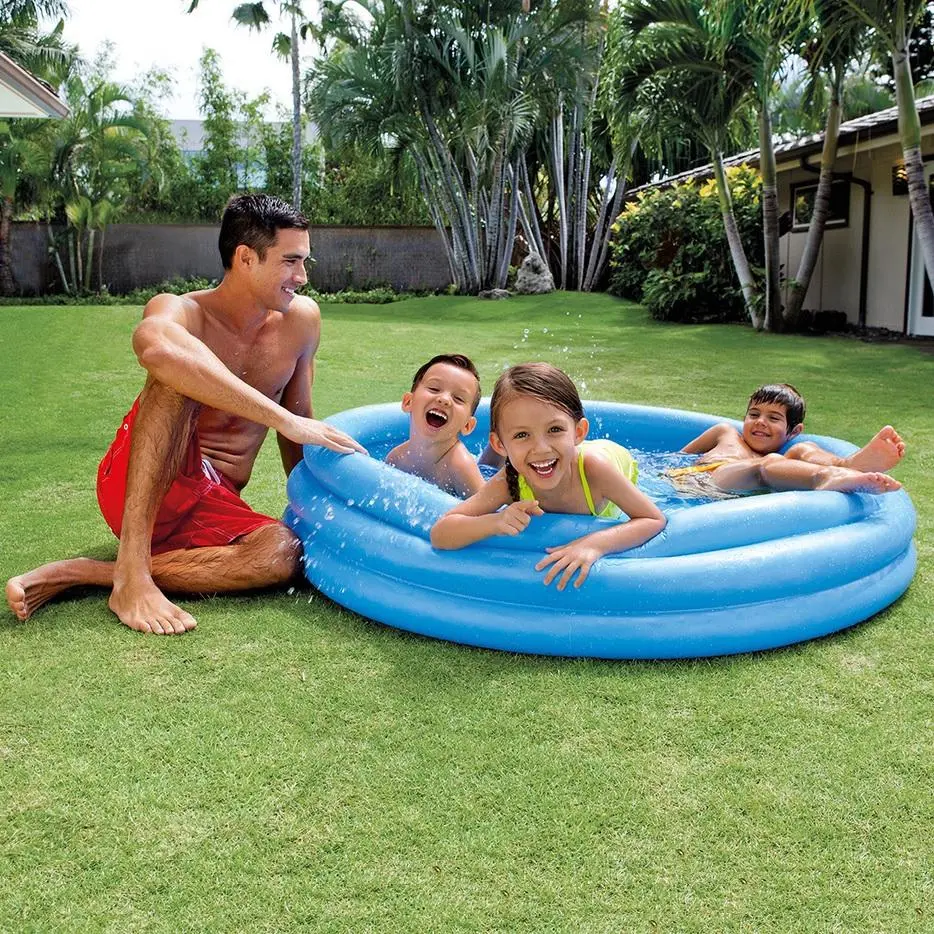 Intex 4.8 Ft. Inflatable Crystal Kiddie Pool 1