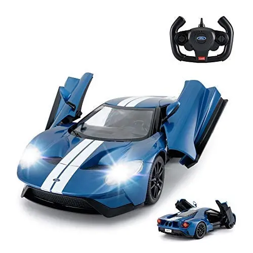 Ford Gt Rc Car 1/14 Scale Licensed Remote Control Toy Car With Open Doors And Working Lights By Rastar 1