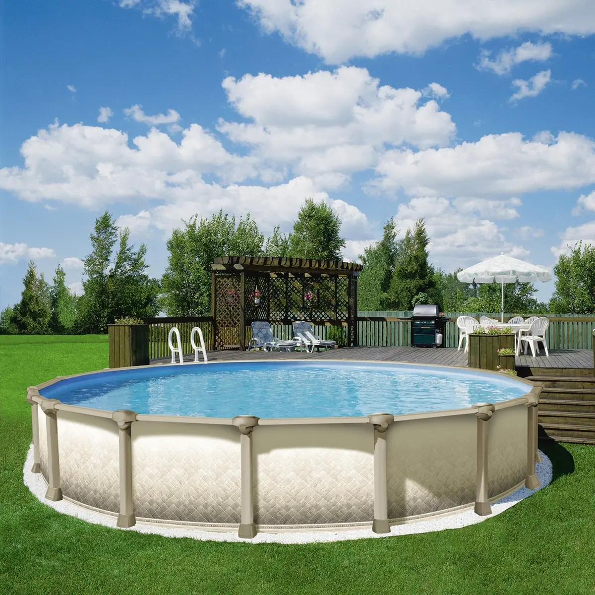 Trendium 52" Zenith Tuscany Steel Above Ground Swimming Pool 1