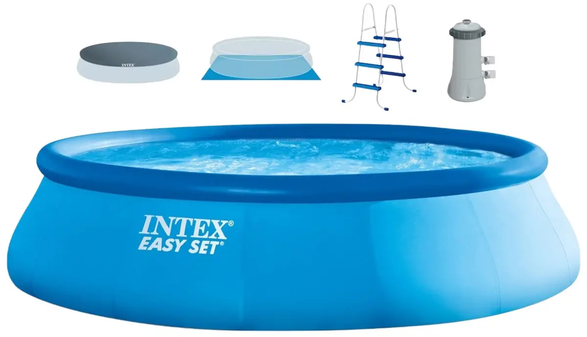 Intex 15' X 42" Easy Set Round Swimming Pool Complete Set 2