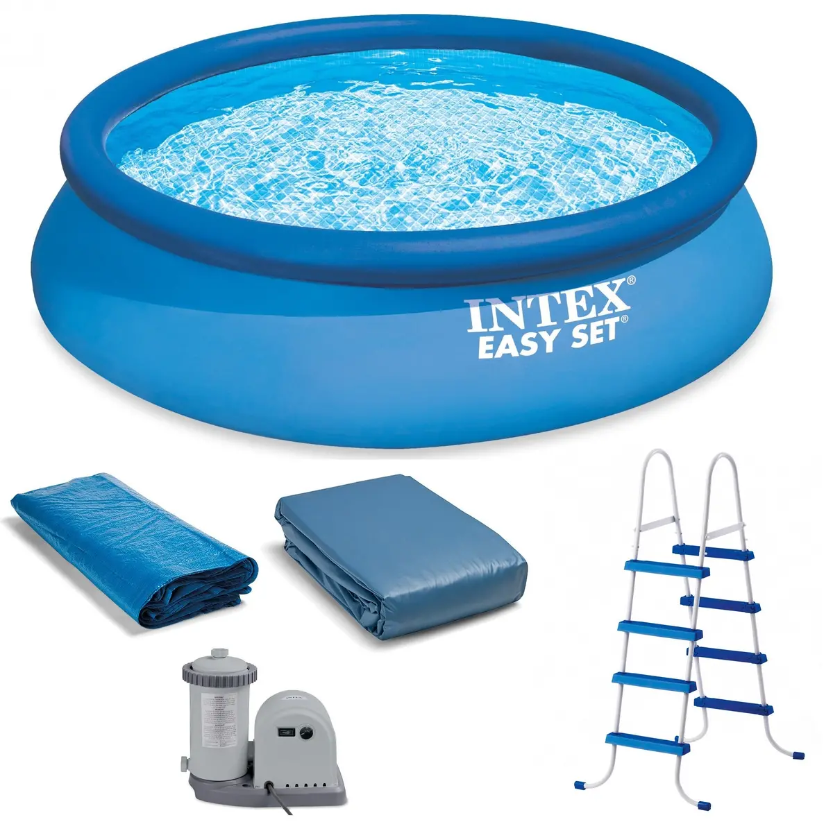 Intex 18' X 48" Easy Set Round Swimming Pool Complete Set 1