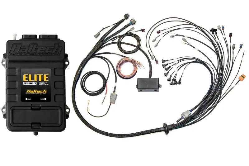 Haltech Elite 2500 Ecu Kit With Terminated Harness For Ford 5.0L Coyote – Includes Oe Injector Connectors & Early Cam Solenoid Support 1