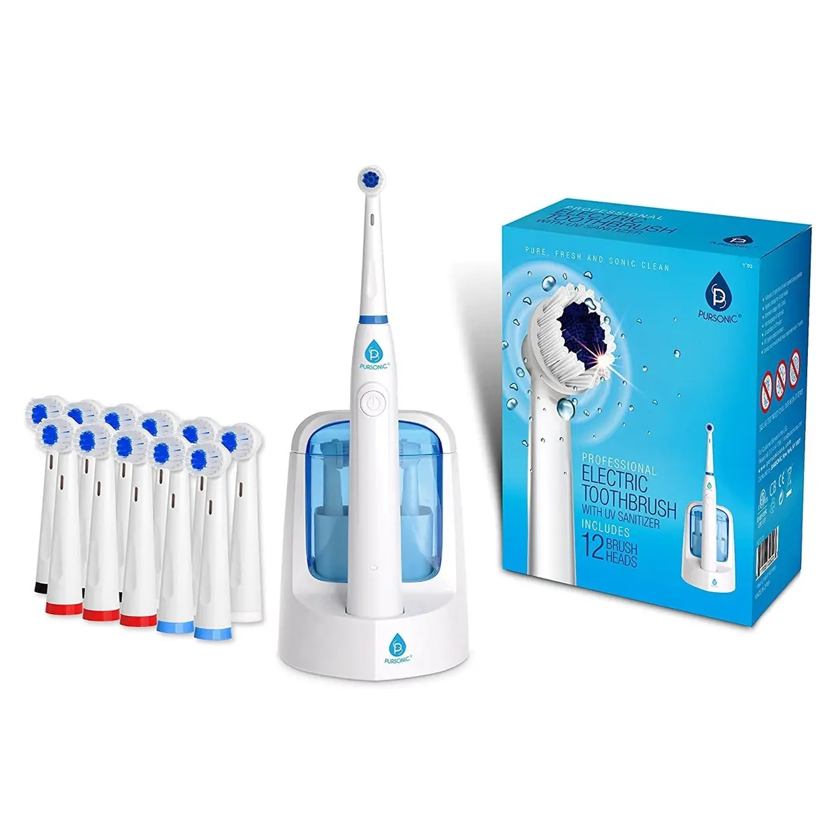 Pursonic Power Rechargeable Electric Toothbrush With Uv Sanitizing Function 1