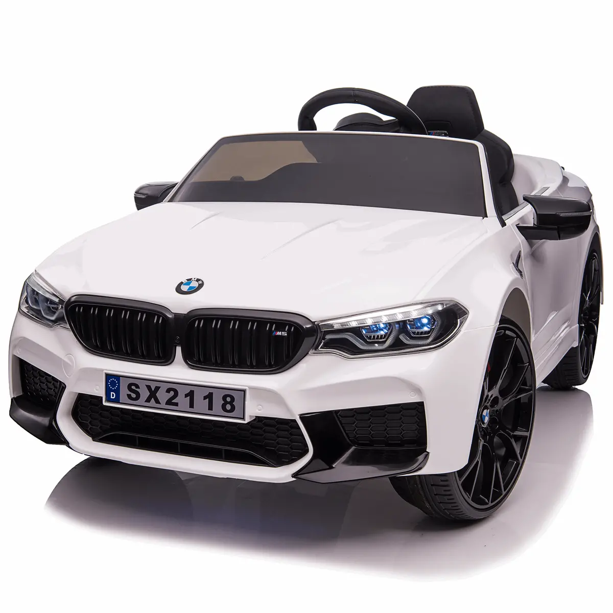 Bmw M5 12V Ride On Car With Leather Seat And Remote Control, Licensed 3