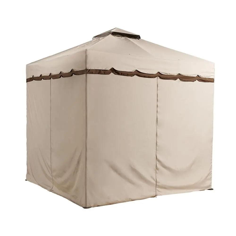 Privacy Curtains For 10' X 12' Rivel Soft Top Gazebo By Sojag 1