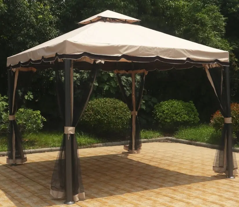 Mosquito Netting For 10' X 12' Rivel Soft Top Gazebo By Sojag 2