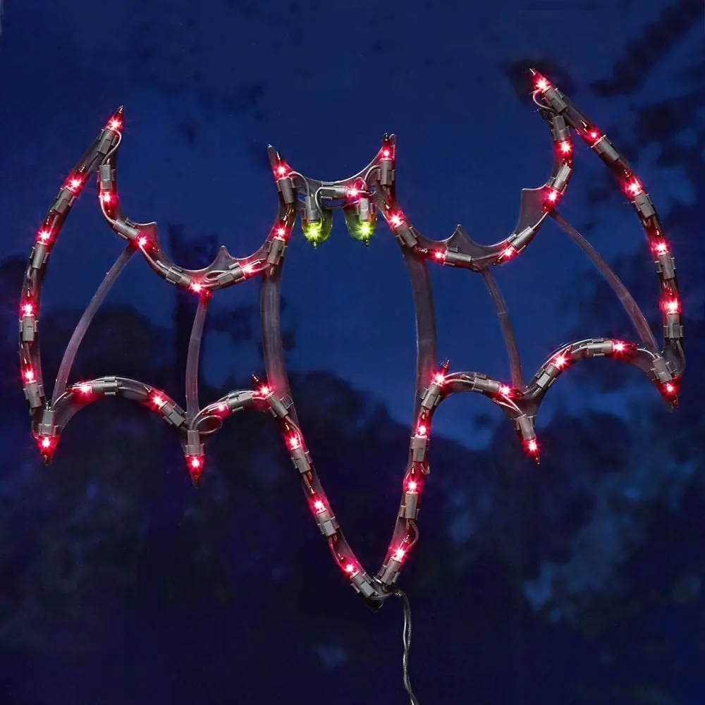 Lighted Bat Halloween Silhouette 1