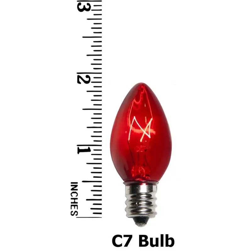 Replacement C7 Transparent Twinkle Bulbs 2