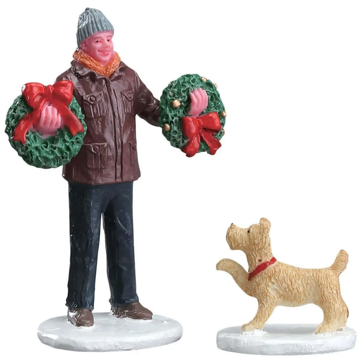 Lemax Vail Village Figurine: Tree Lot Figure, Set Of 2 #52383 1
