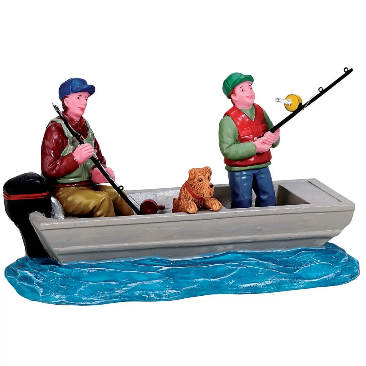 Lemax Plymouth Corners Figurine: Family Fishing Trip #72521 1