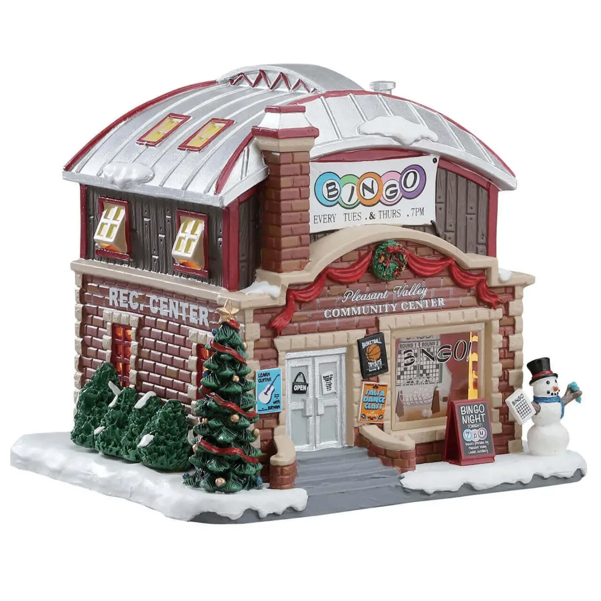 Lemax Harvest Crossing Lighted Building: Pleasant Valley Community Center #75214 1
