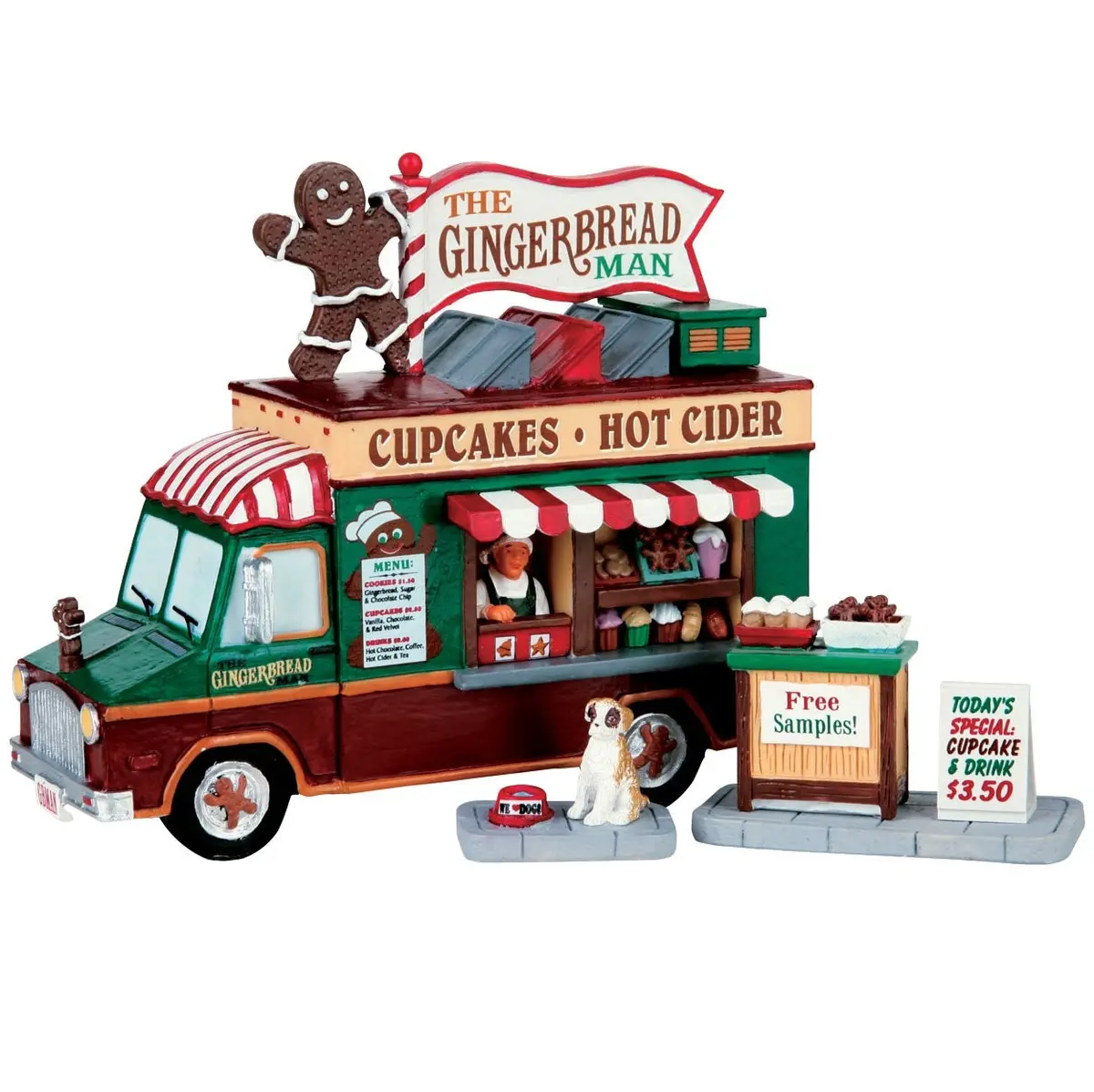 Lemax General Collectibles Table Piece: The Gingerbread Man, Set Of 3 #63278 1