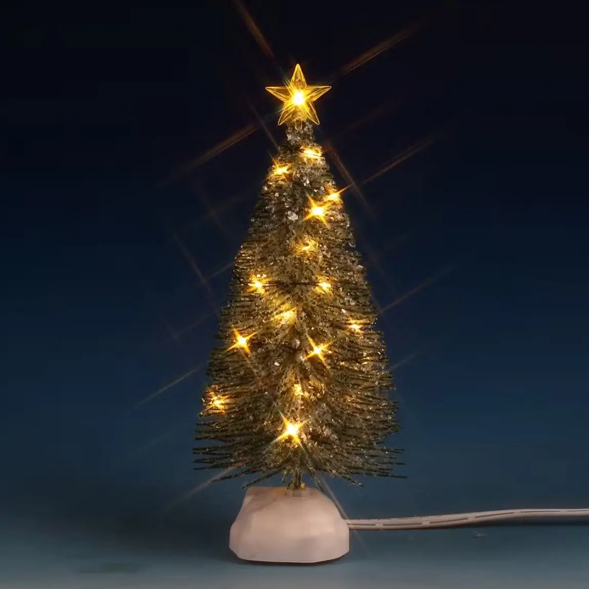 Lemax Lighted Accessory: Clear Lighted Evergreen Tree Medium #74267 1