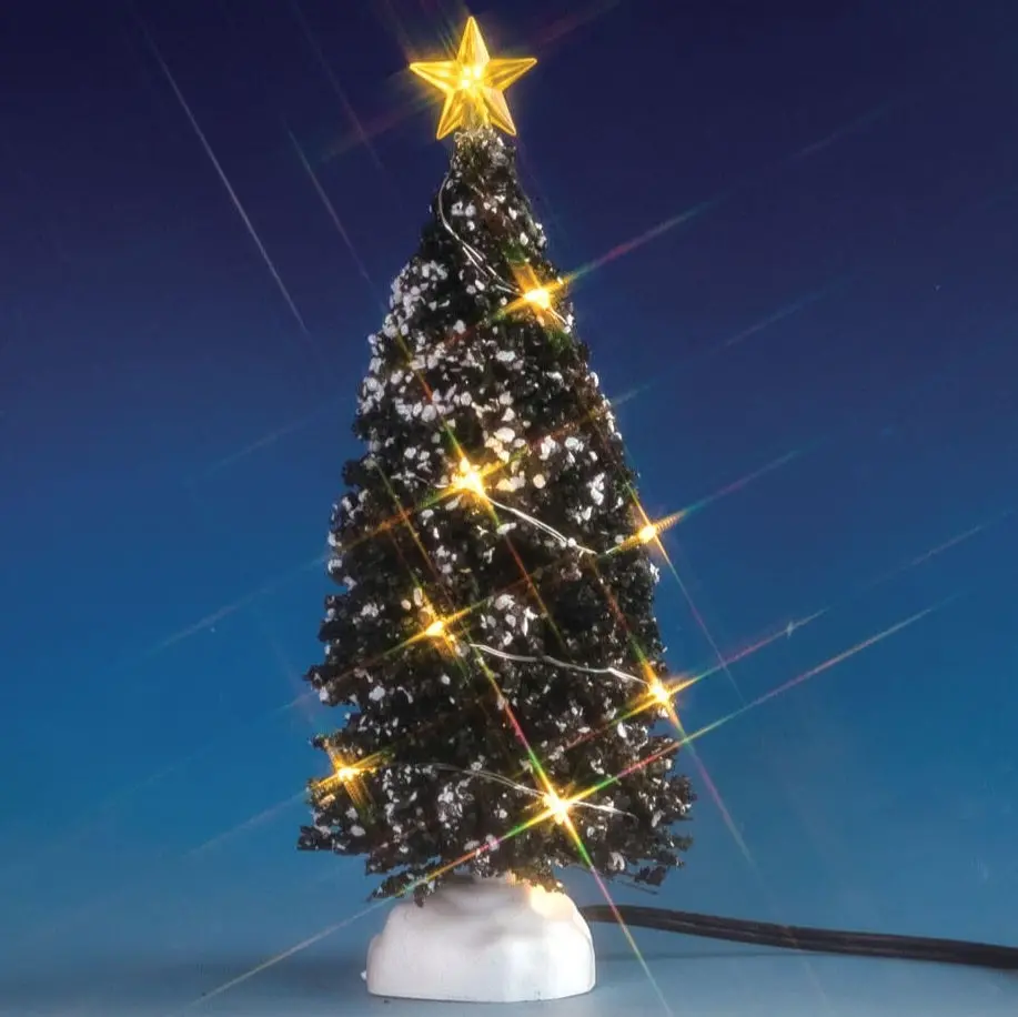 Lemax Lighted Accessory: Clear Lighted Evergreen Tree Medium #74267 2