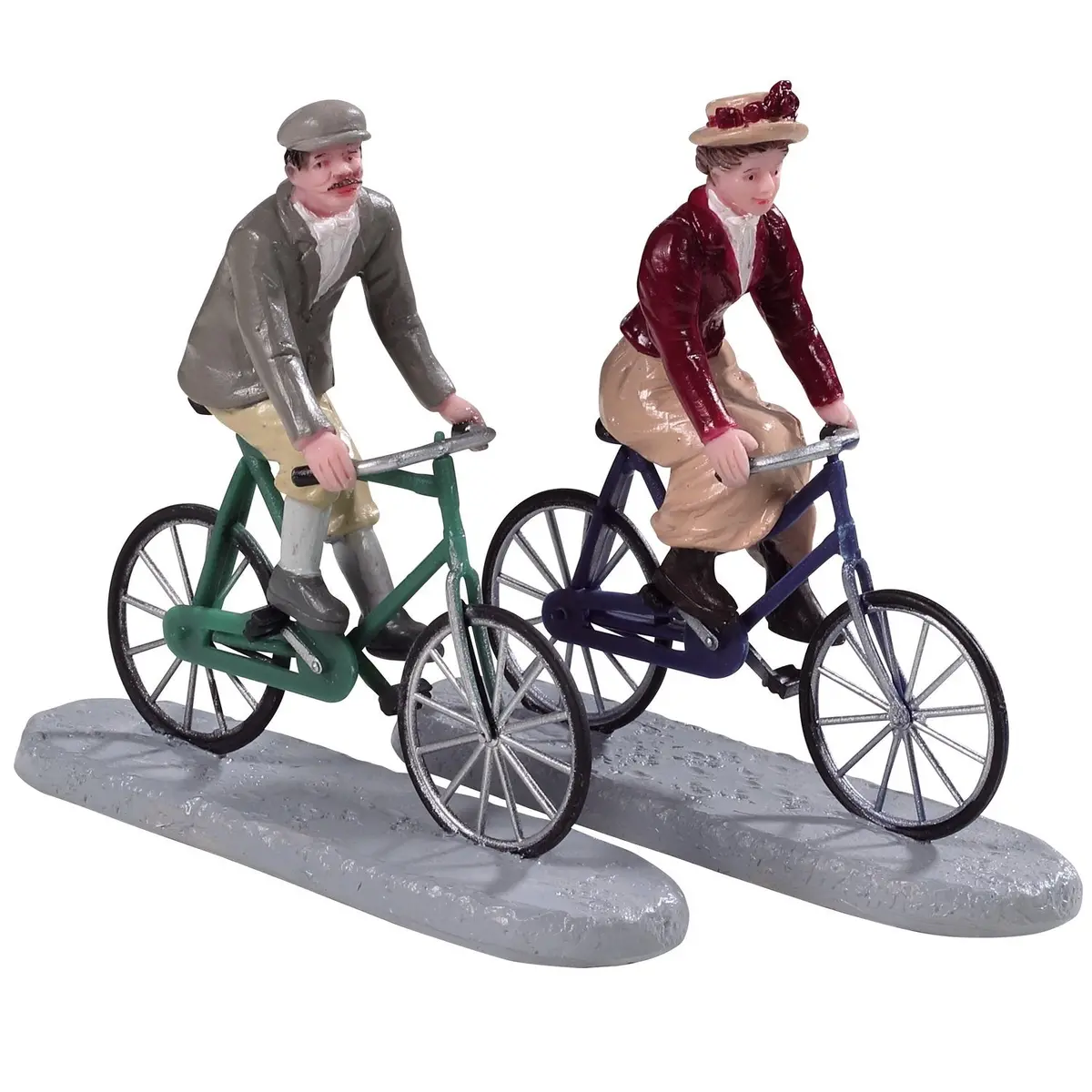 Lemax Caddington Village Figurines: Bike Ride Date, Set Of 2 #92763 1