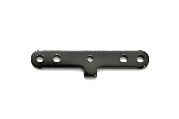 87029B Front Lower Alum Suspension Plate - Black, 1Pc 1